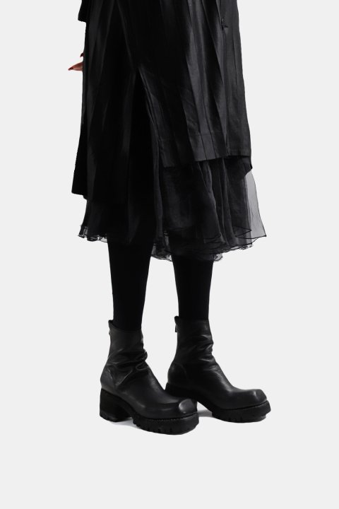 GUIDI9086V BACK ZIP BOOTS W HORSE FULL GRAIN - IMMENSE.TW