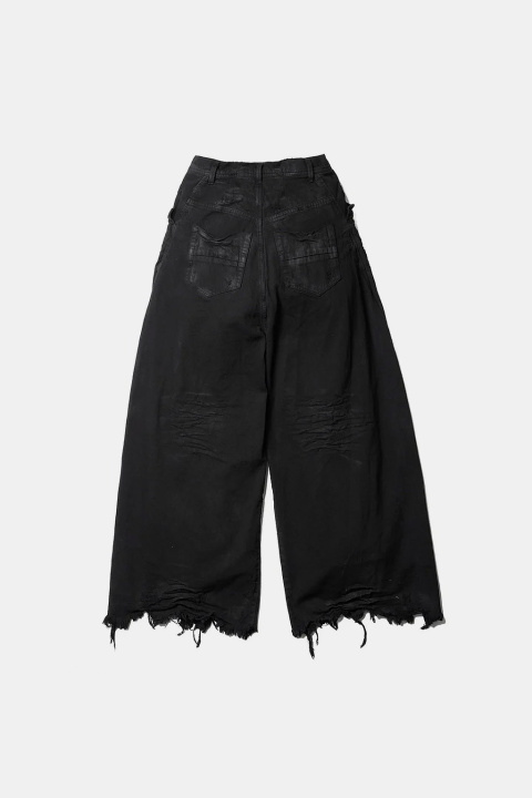 JULIUS_7877PAM13-BD / Degraded Punk Wide Jeans - IMMENSE.TW