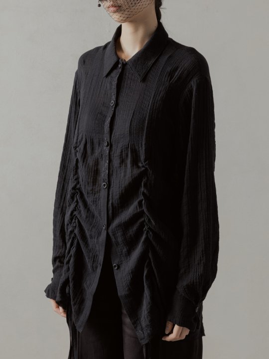 トップス Professor.E 24fw Drawstring Shirt Professor. E24FW WMS｜Drawstring Shirt - IMMENSE.TW