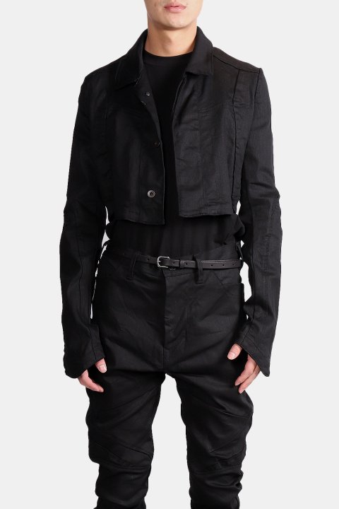 JULIUS_7857BLM1 / Prism Denim Cropped Jacket - IMMENSE.TW