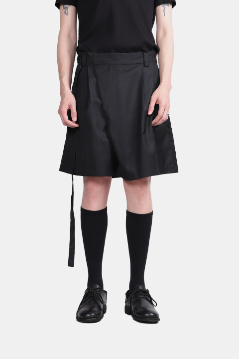 JOE CHIA23S PA09B Cross Stitch Short Pants BK - IMMENSE.TW