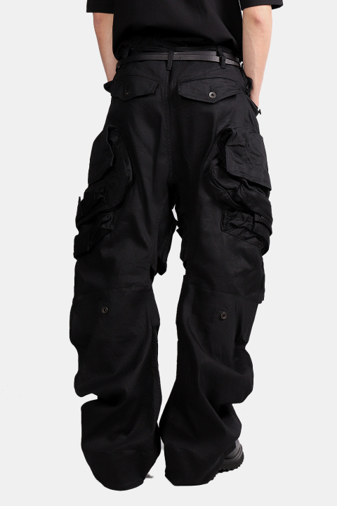 JULIUS_7857PAM4 / Wide Gasmask Cargo Pants - IMMENSE.TW
