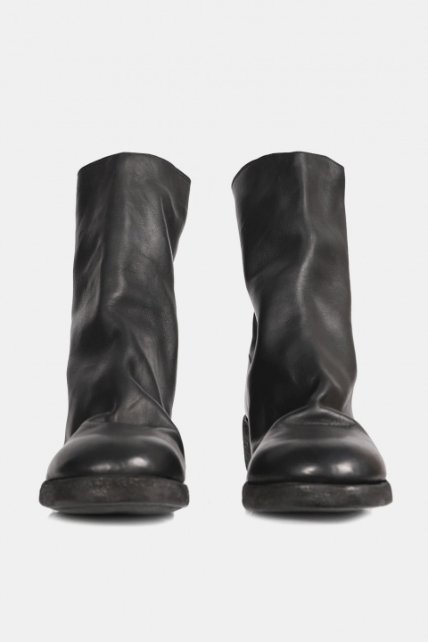 GUIDI788Z BACK ZIP MID BOOTS HORSE FULL GRAIN - IMMENSE.TW