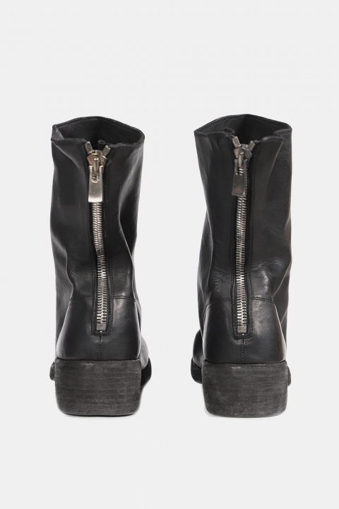 GUIDI788Z BACK ZIP MID BOOTS HORSE FULL GRAIN - IMMENSE.TW