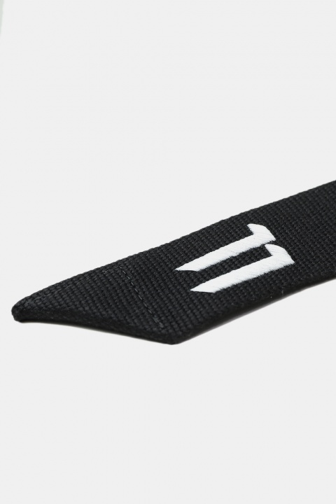 11 by Boris Bidjan Saberi stitched ? logo canvas belt techwear OS unisex NWT‌‌ BORIS BIDJAN SABERI 11 by bbs11 Logo & Type Belt - IMMENSE.TW main image 3