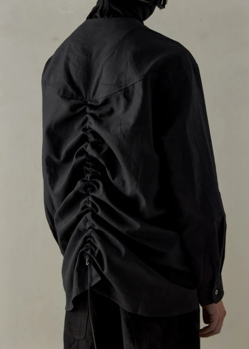 Professor. E23FW｜Oversized Drawstring Shirt - IMMENSE.TW