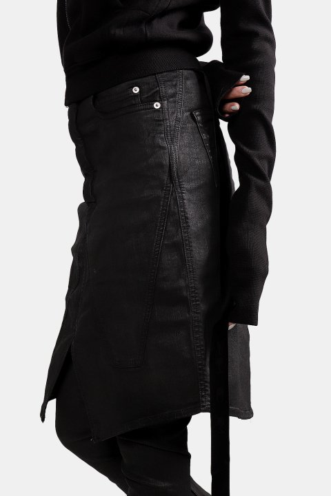 Rick Owens DRKSHDWDS02D2340 SLIVERED SKIRT - IMMENSE.TW