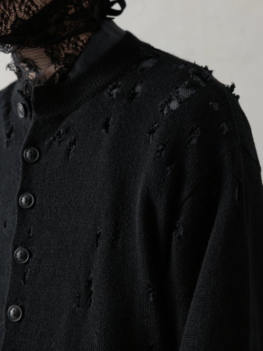 Professor. E25SS｜Aged Knit Jacket - IMMENSE.TW