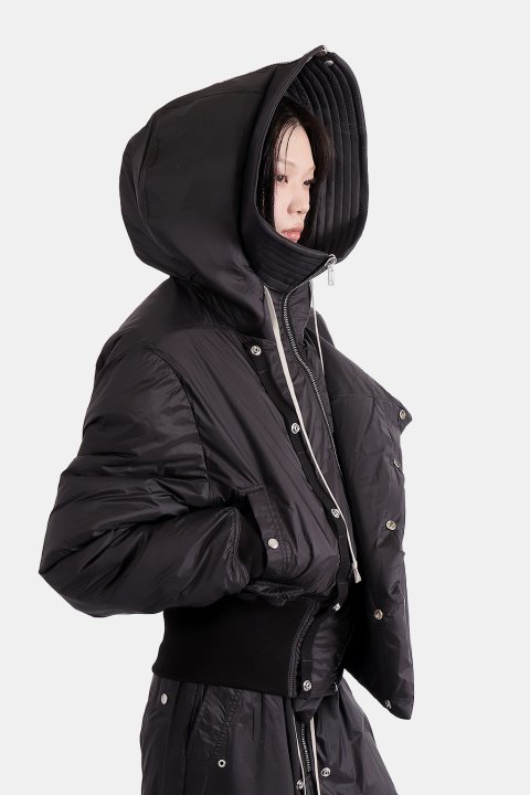 Rick Owens DRKSHDWDS02E7731 CROPPED ALICE PARKA - IMMENSE.TW